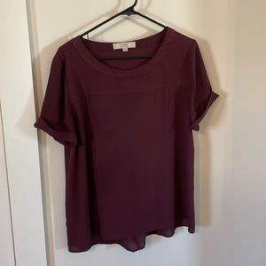 Maroon Loft Tunic